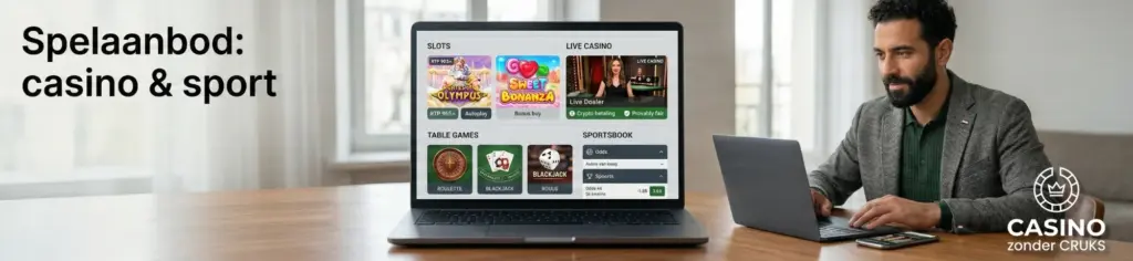 Spelaanbod, betaalmethoden en crypto bij casino's zonder Cruks