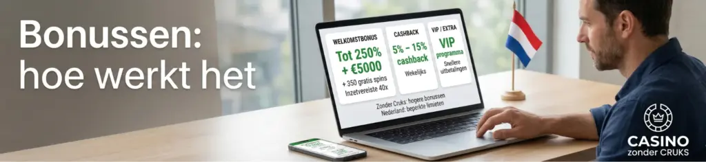 Vergelijking van bonustypes bij casino's zonder Crux